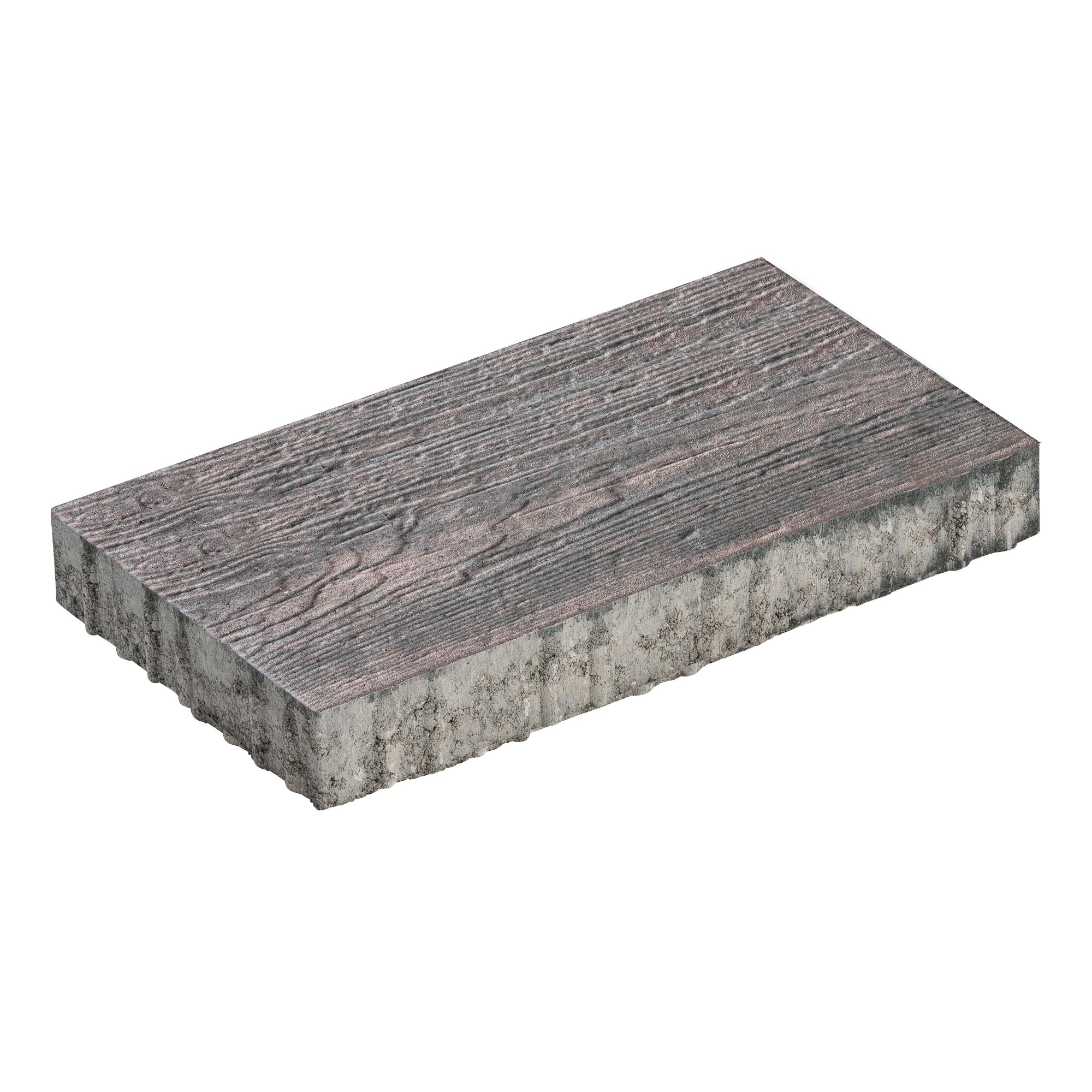 Terrassenplatte 'T-Court Timber' Beton rot/schwarz 60 x 30 x 4 cm + product picture