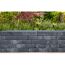 Graue Gartenmauer aus Beton