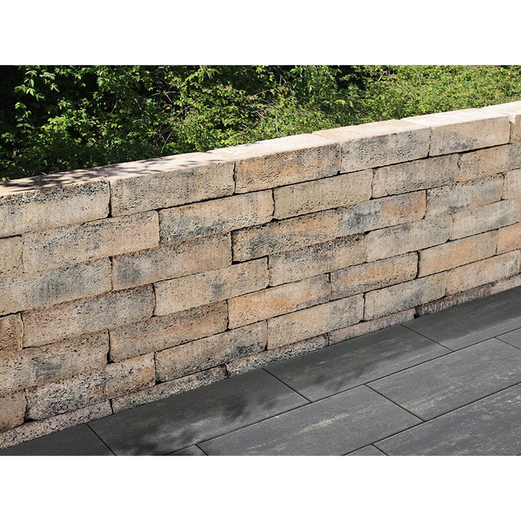 Gartenmauer T-Wall Rustic Line muschelkalk