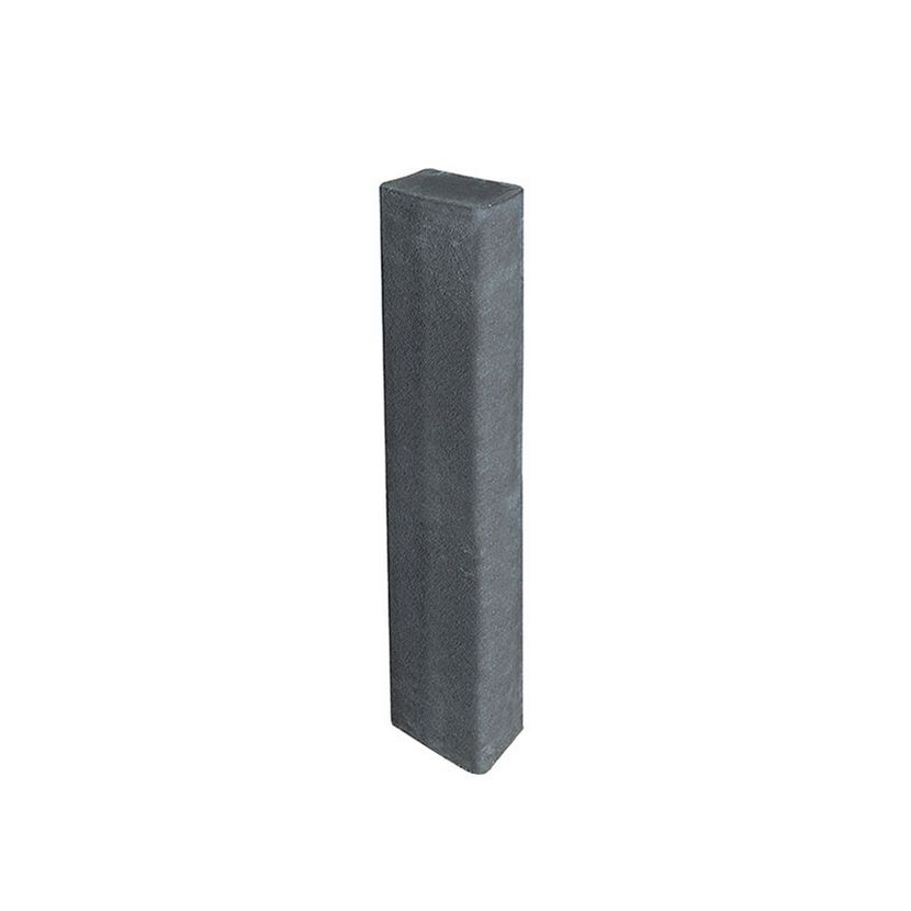 Anthrazitfarbene Rechteck Palisade 120 x 16,5 x 12 cm