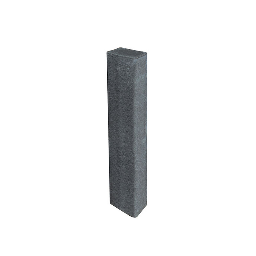 Anthrazitfarbene Rechteck Palisade 120 x 16,5 x 12 cm