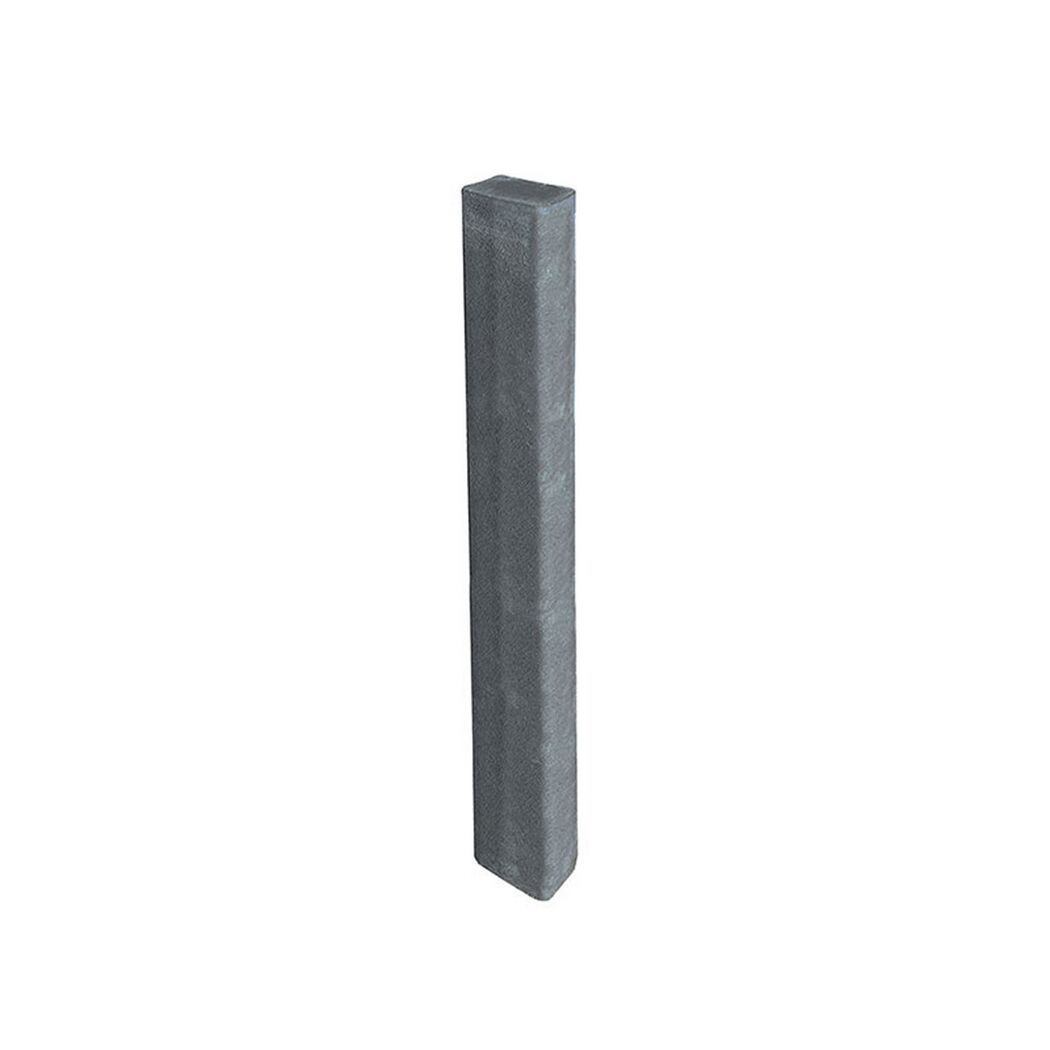 Anthrazitfarbene Rechteck Palisade 200 x 16,5 x 12 cm