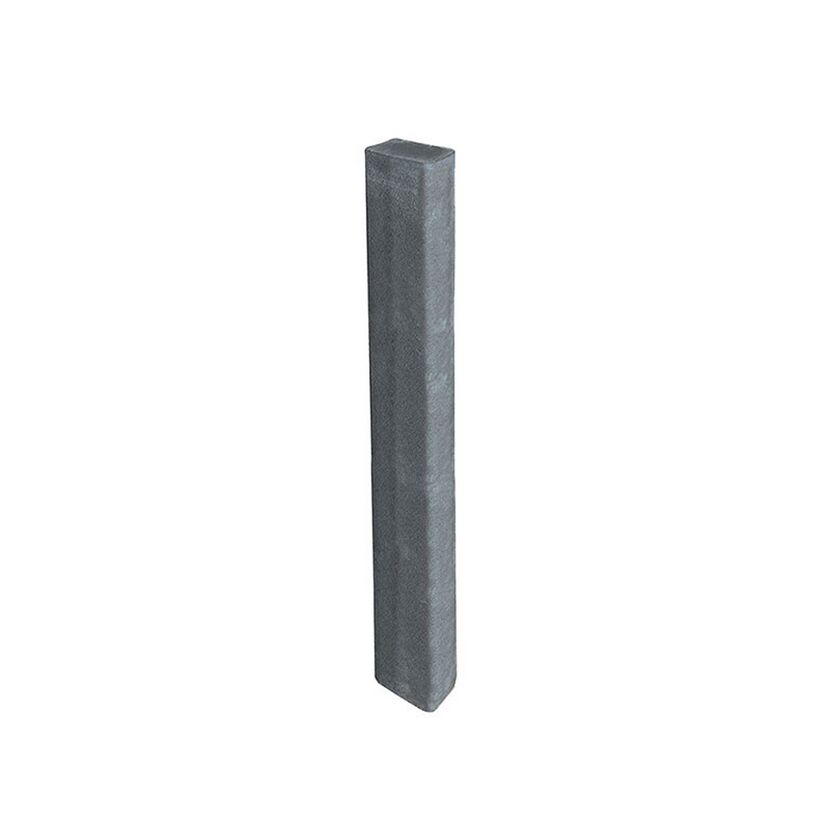 Anthrazitfarbene Rechteck Palisade 200 x 16,5 x 12 cm