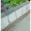 Graue Rechteck Palisaden im Garten