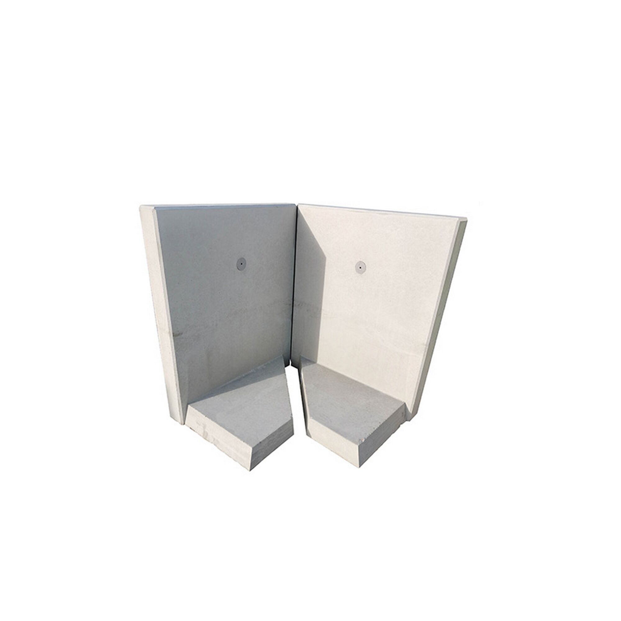L-Stein Ecke bewehrt 105x100 grau