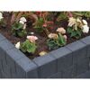 Anthrazitfarbene Beeteinfassung T-Curb Square