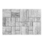 Verkleinertes Bild von Pflasterstein 'T-PLACE' Beton schwarz-weiß 125 x 84 x 8 cm