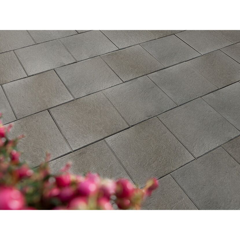 Graue Terrassenplatten T-Court Selection 40 x 40 cm