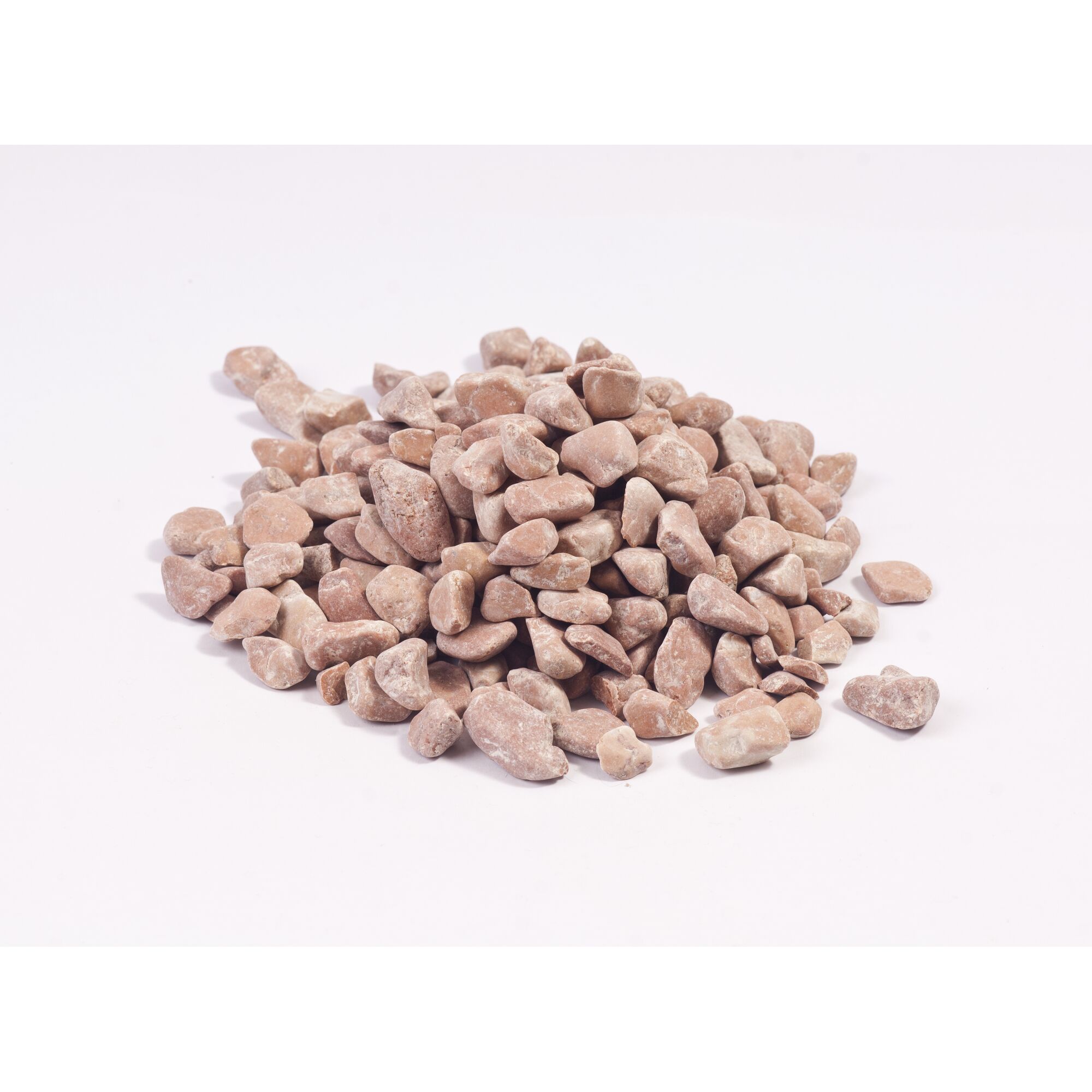 Haufen rote Marmorkies
