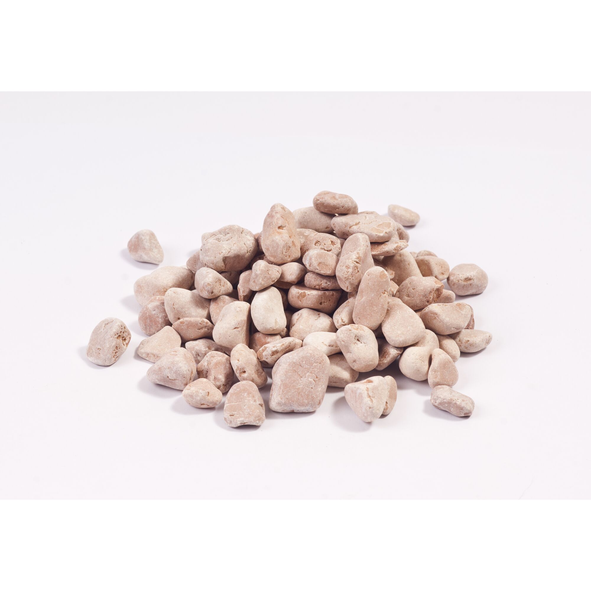 Haufen rote Marmorkiesel