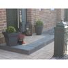 Blockstufe anthrazit 100 x 35 x 15 cm vor Hauseingang