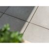 Graue Betonplatten mit Fuge