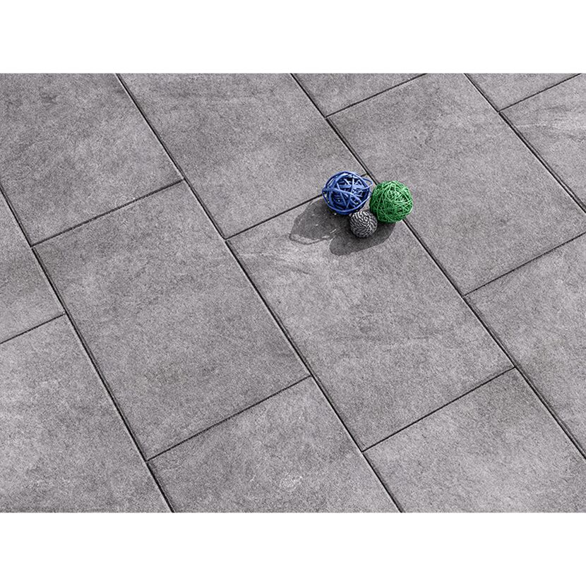 Graue Terrassenplatten T-Court Deluxe