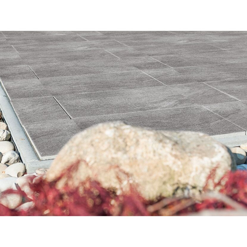 Graue Terrassenplatten T-Court Deluxe