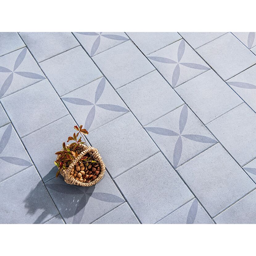 Graue Terrassenplatten T-Court Supreme 50 x 50 x 4 cm