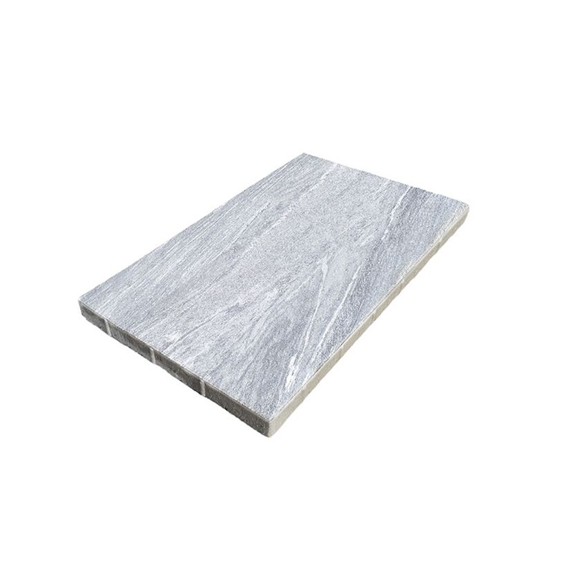 Graue Betonplatte T-Court Elegance