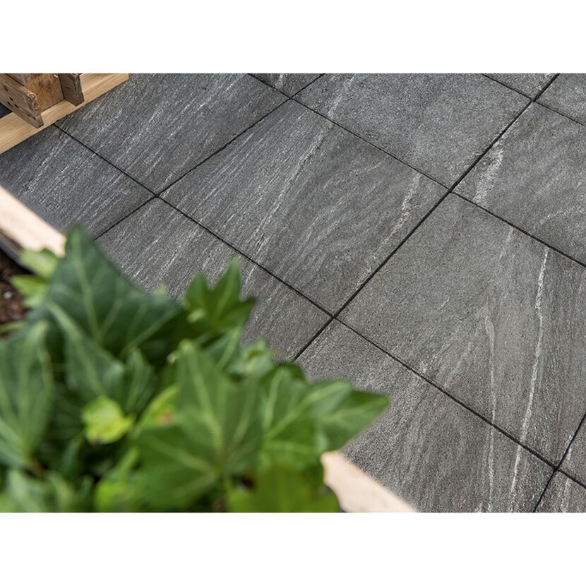 Graue Terrassenplatten T-Court Elegance