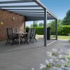 Terrassenplatte 'T-Court Classic' Beton balsaltfarben 60 x 40 x 4 cm