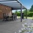 Terrassenplatte 'T-Court Classic' Beton balsaltfarben 60 x 40 x 4 cm