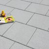 Terrassenplatte 'T-Court Classic' Beton quarzfarben 40 x 40 x 4 cm