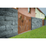 Verkleinertes Bild von Mauerstein 'T-Wall Quarry Maxi' Beton schwarz 21 x 21 x 12,5 cm