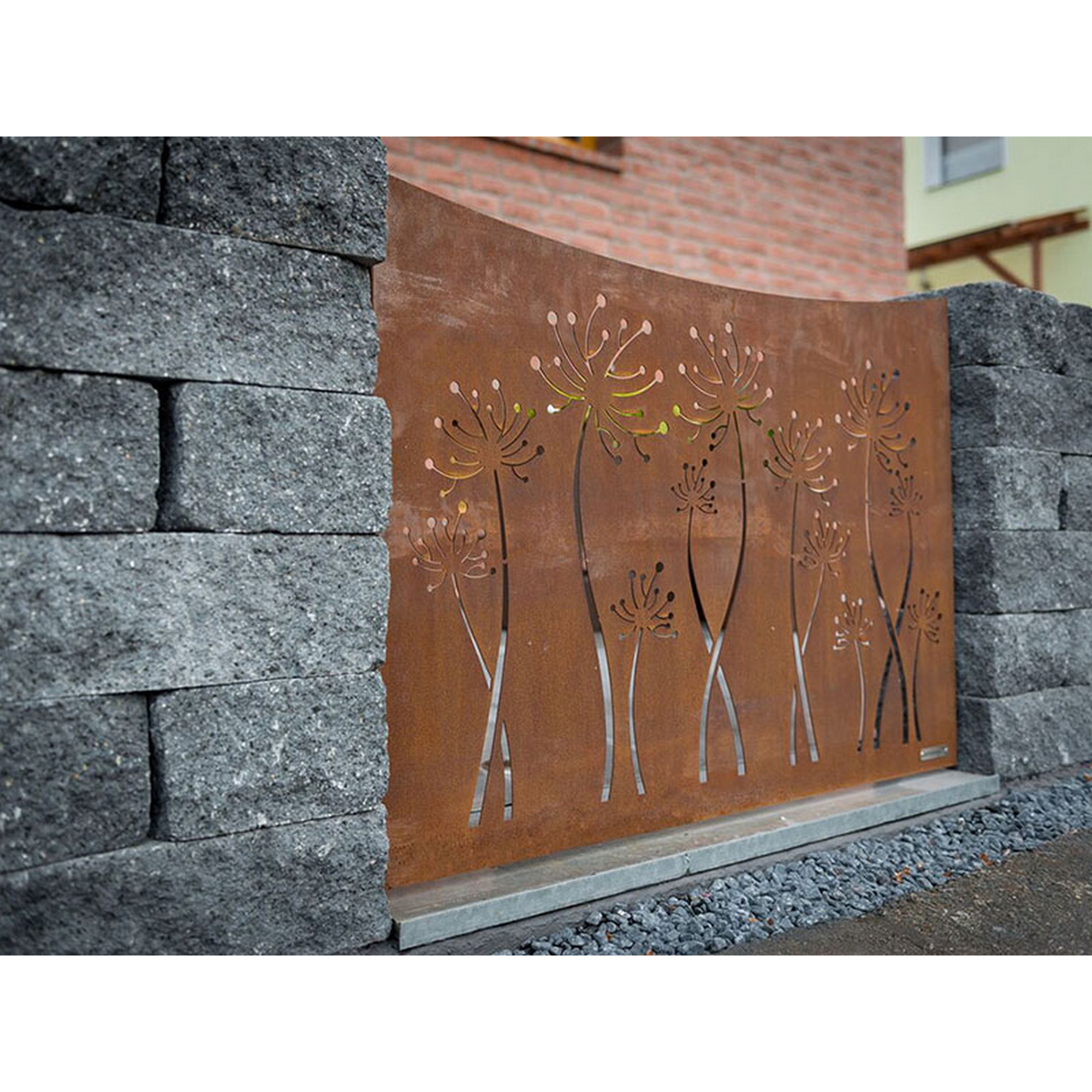Mauerstein 'T-Wall Quarry Maxi' Beton schwarz 42 x 21 x 12,5 cm + product picture