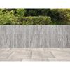 Graue Gartenmauer aus Granit