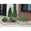 Blumenbeet aus Granitsteinen