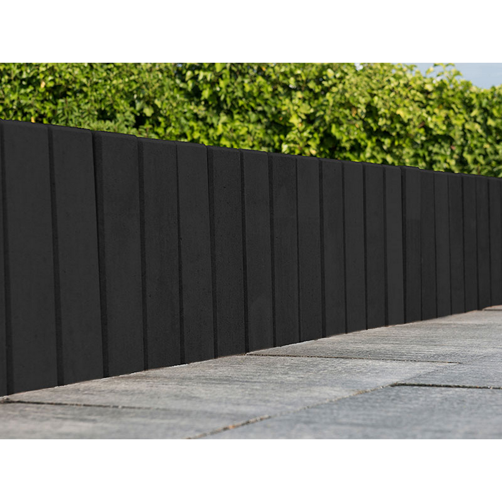 Mauerstein 'T-Wall Fine' Beton basaltfarben 40 x 10 x 10 cm + product picture