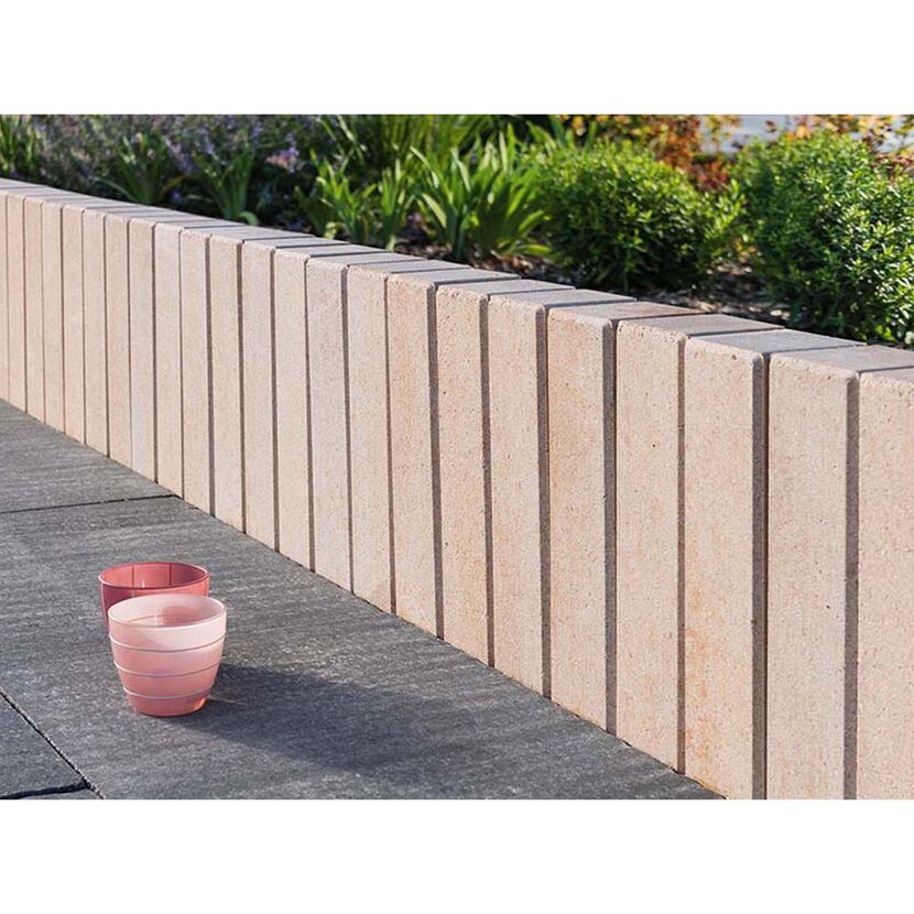 Gartenmauer aus Beton