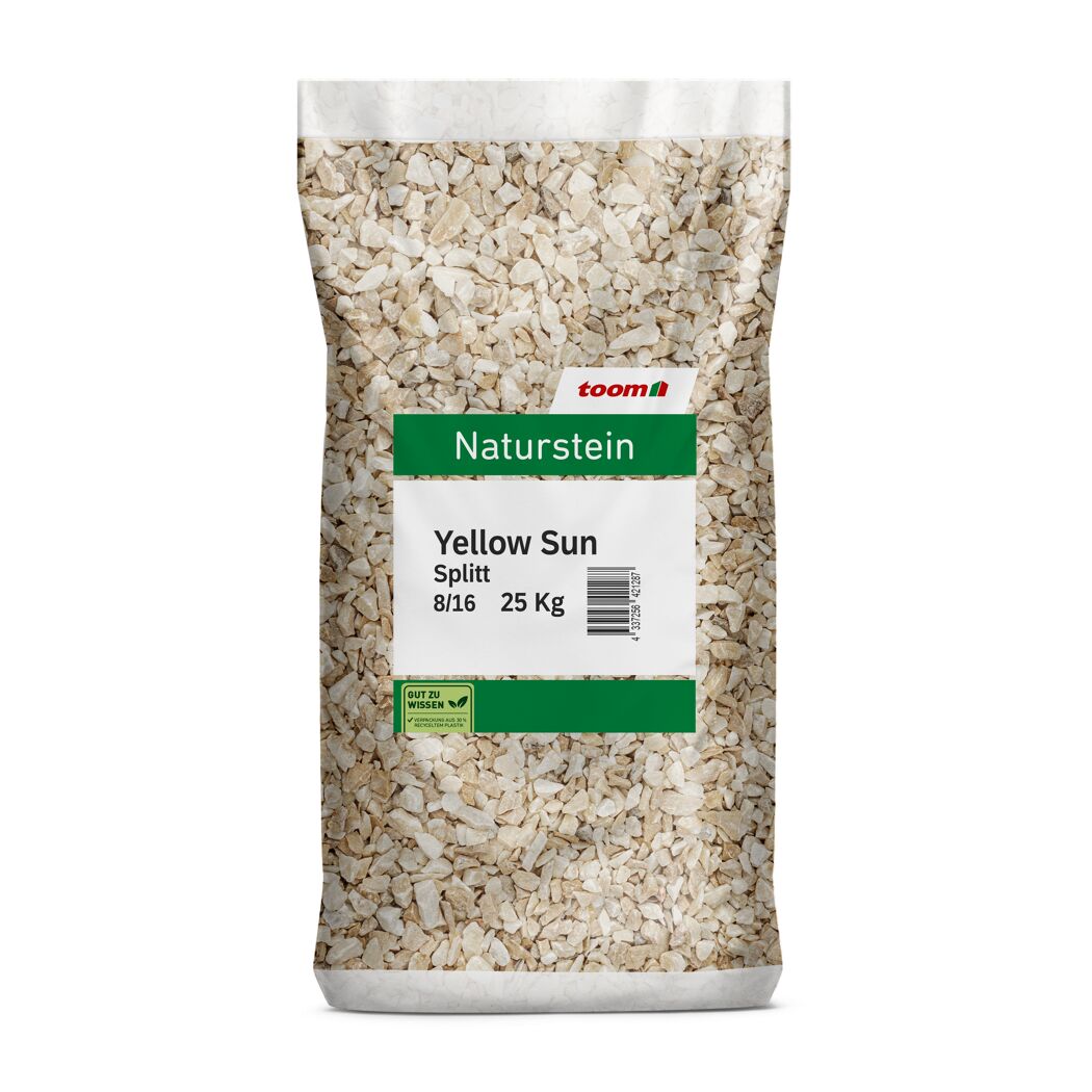 Yellowsunsplitt gelb 8-16 mm 25 kg