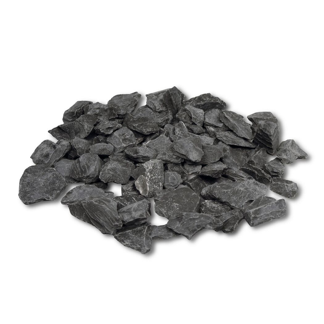 Schieferplättchen schwarz 22-40 mm 25 kg