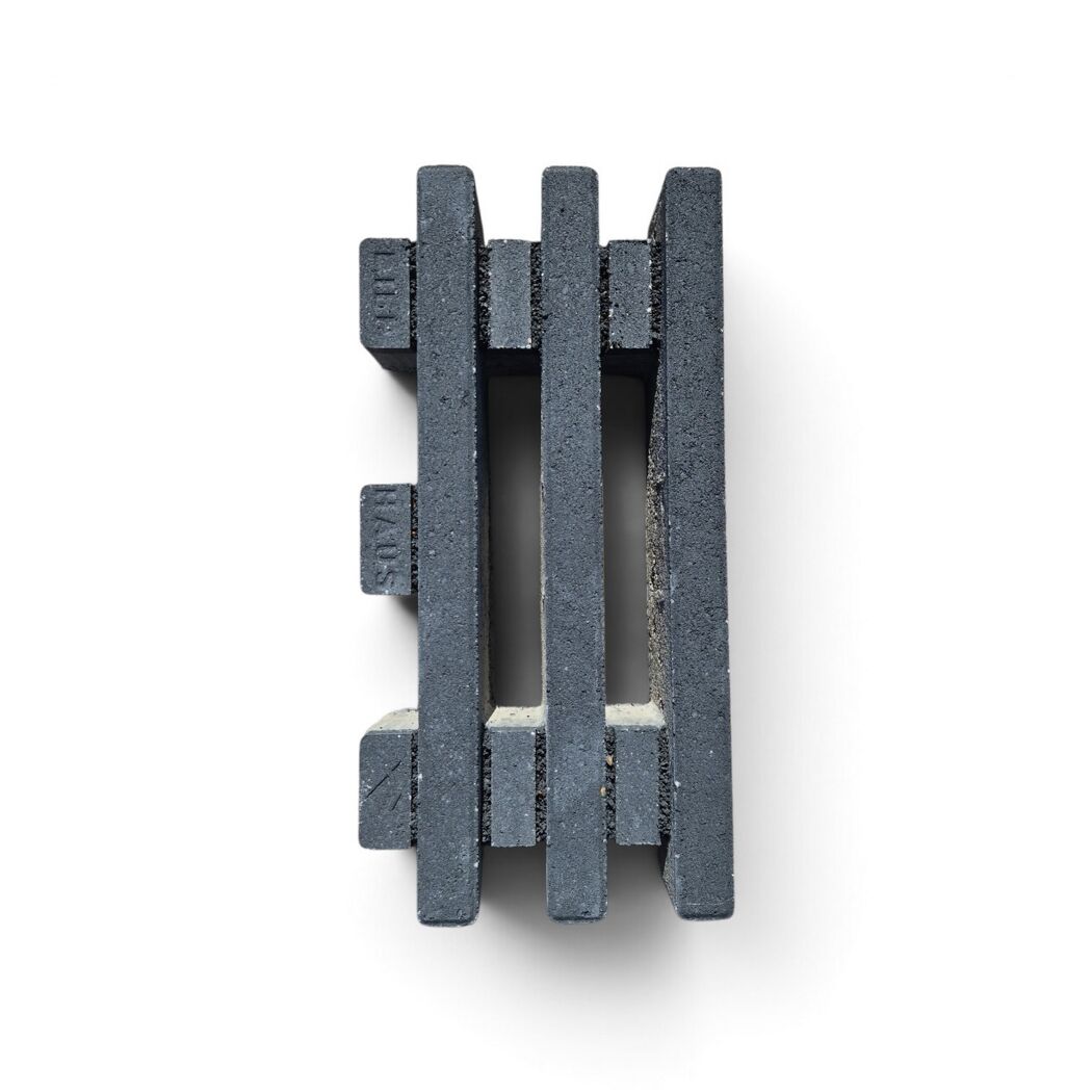 Pflasterstein 'T-Place Drain' anthrazit 20 x 8 x 40 cm
