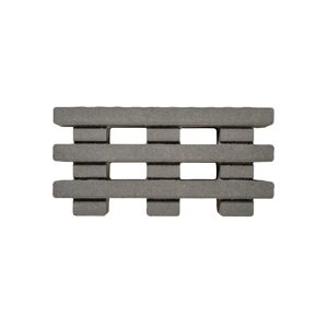 Pflasterstein 'T-Place Drain' grau 20 x 8 x 40 cm