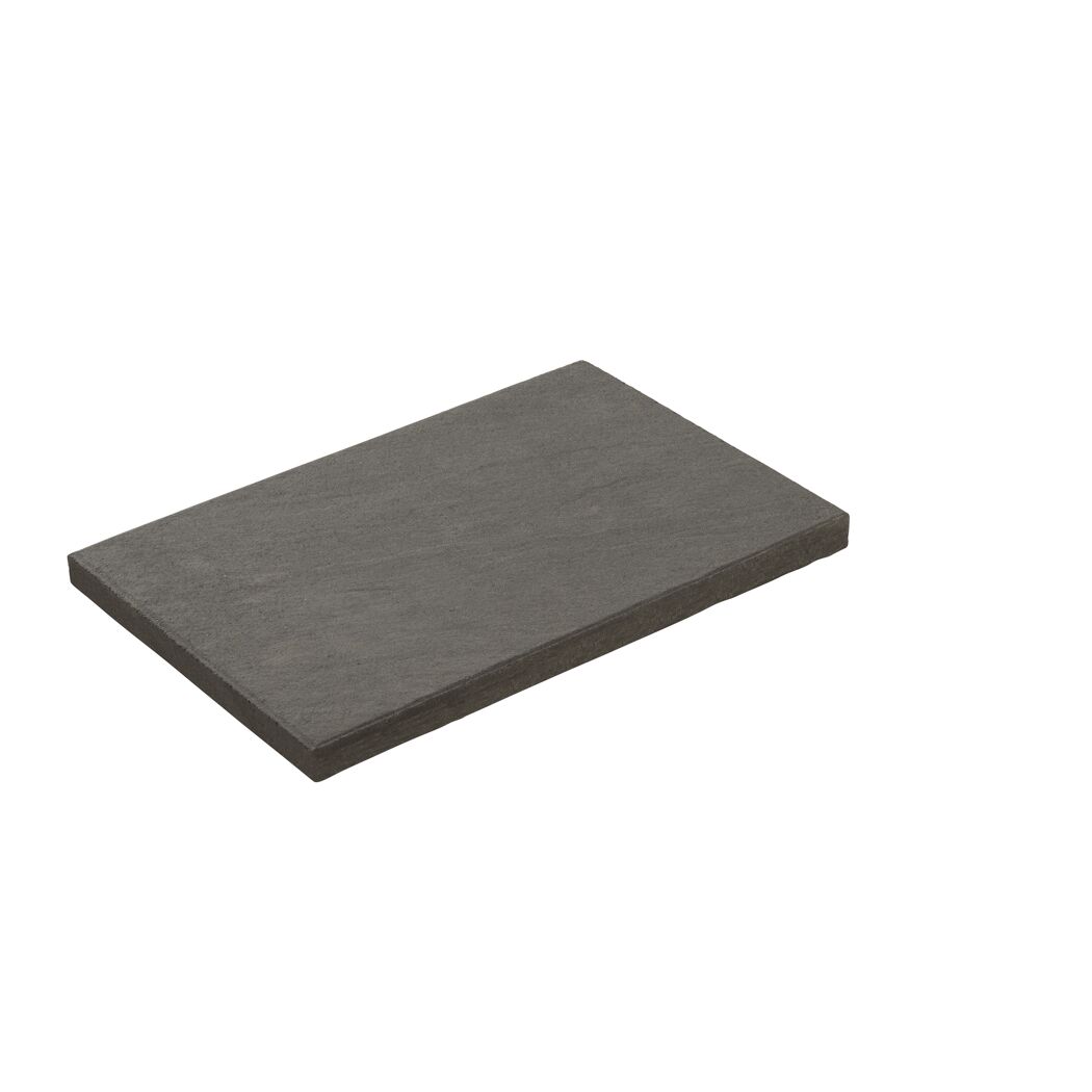 Terrassenplatte 'T-Court Posh' basaltfarben 40 x 60 x 4 cm