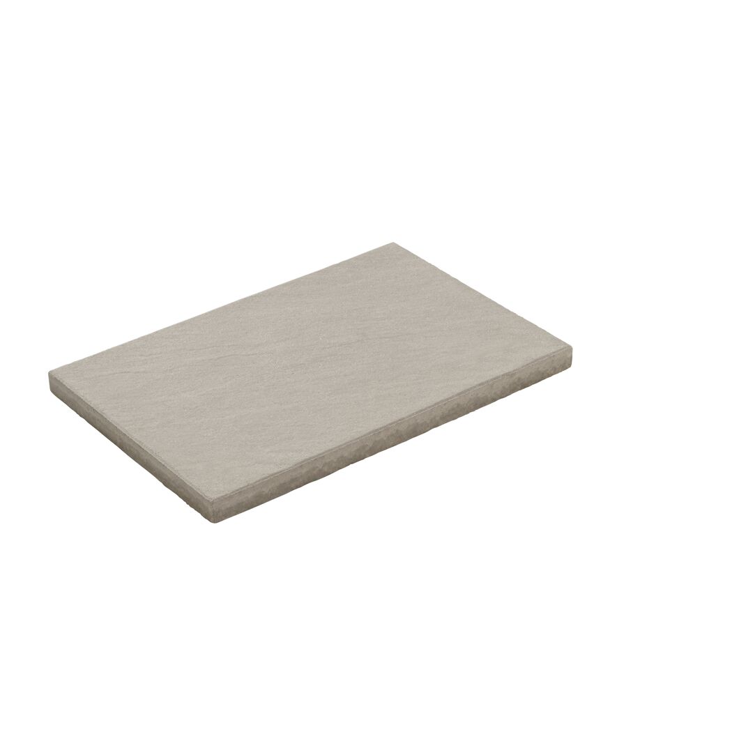 Terrassenplatte 'T-Court Posh' mittelgrau 40 x 60 x 4 cm