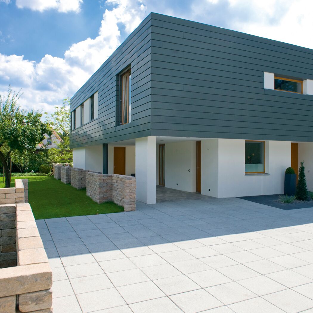 Betonplatte grau 30 x 30 x 3 cm
