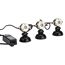 Drei LED-Scheinwerfer LunAqua Mini mit Netzteil