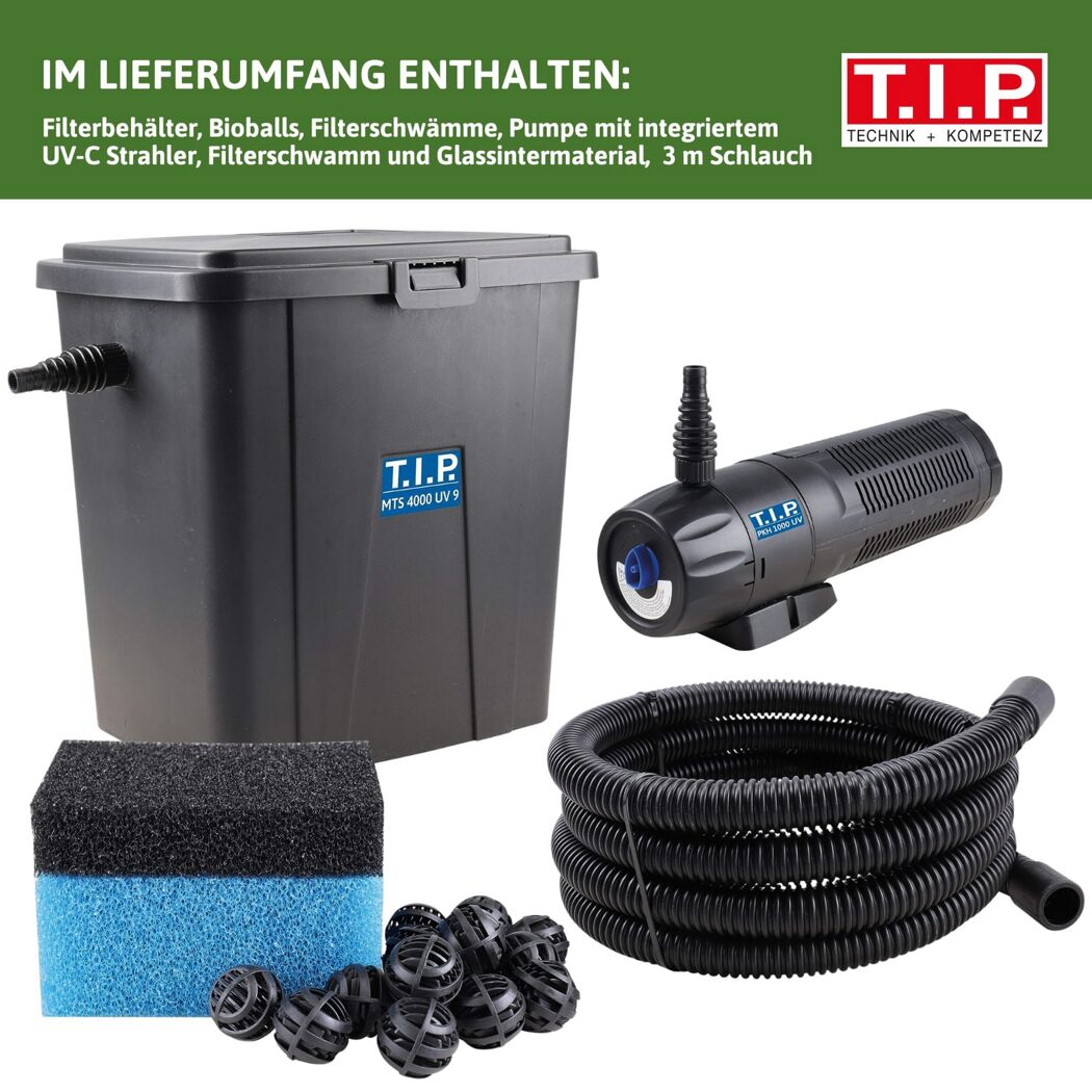 Teichaußenfilter-Set 'MTS 4000 UV 9' 1000 l/h Teichvolumen maximal 4000 l