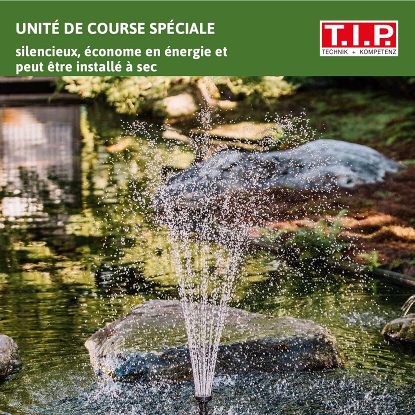 Springbrunnenpumpe in einem Teich