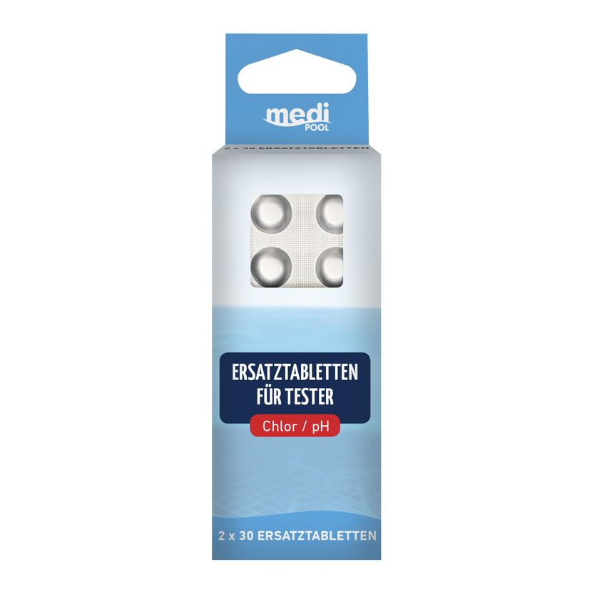 Medi Pool Ersatztabletten für Tester Chlor / pH