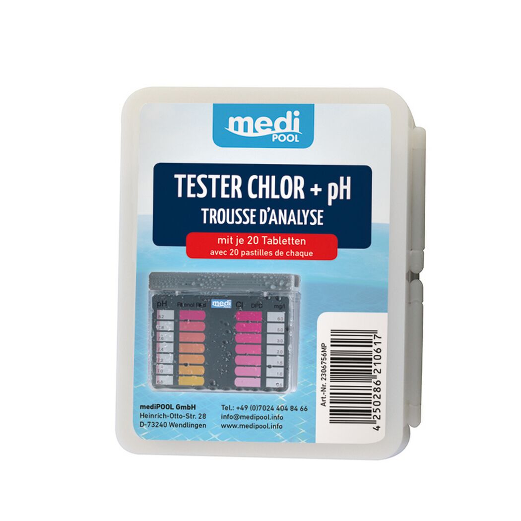 Medi Pool Chlor und pH Tester