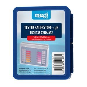 Pool-Tester Sauerstoff/pH-Wert, 2 x 20 Tabletten