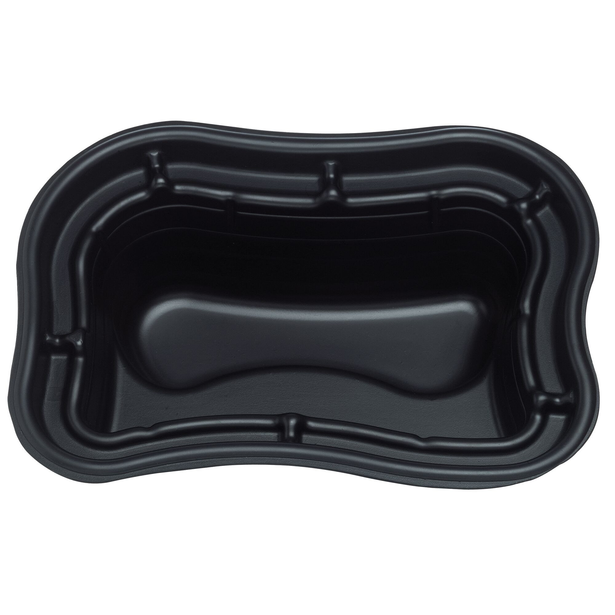 Schwarzes Fertigteichbecken aus PE, 1000 l Fassungsvermögen