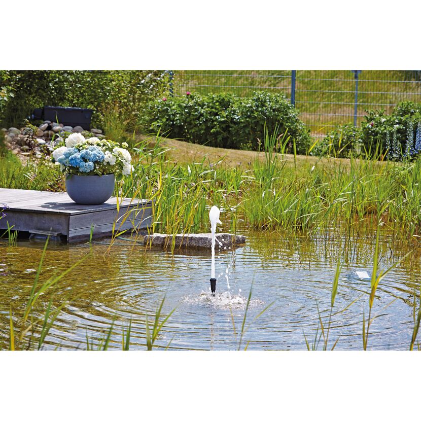 Schaumsprudler im Gartenteich