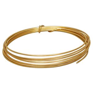 Dekodraht Aluminium Ø 1 x 2000 mm golden