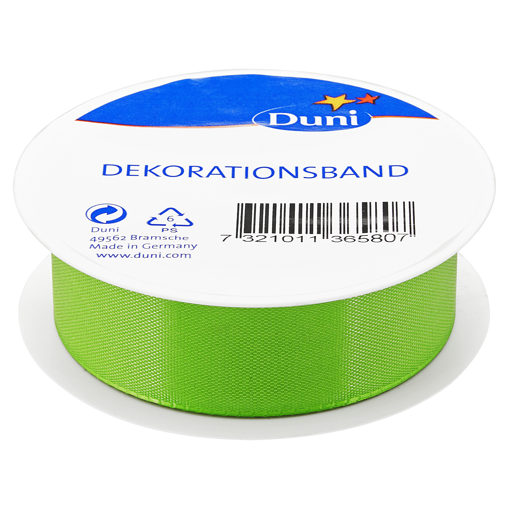 Dekorationsband grün 3 m x 2,5 cm + product picture