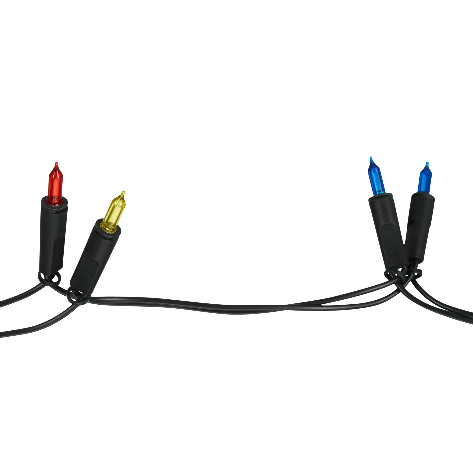 Lichterkette mit roten, gelben und blauen LEDs
