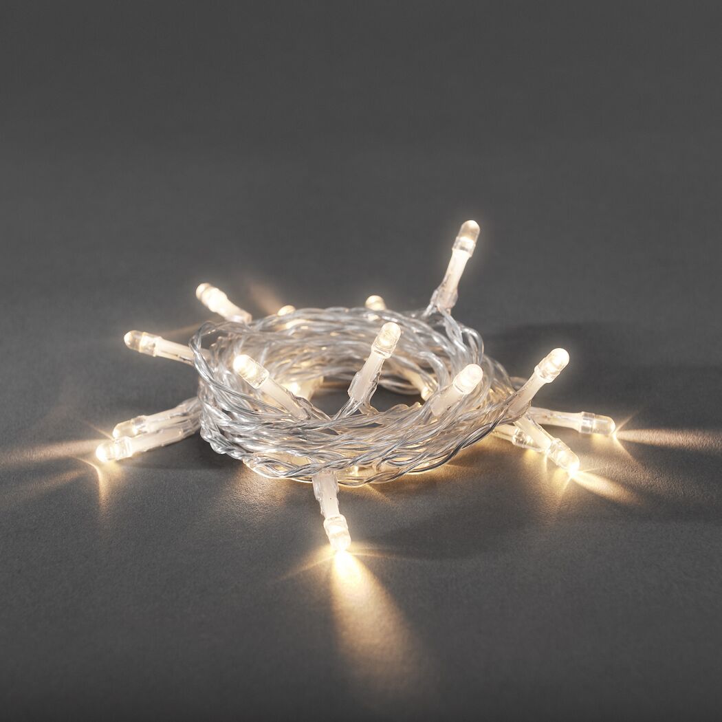 Lichterkette 30 LED warm-weiss