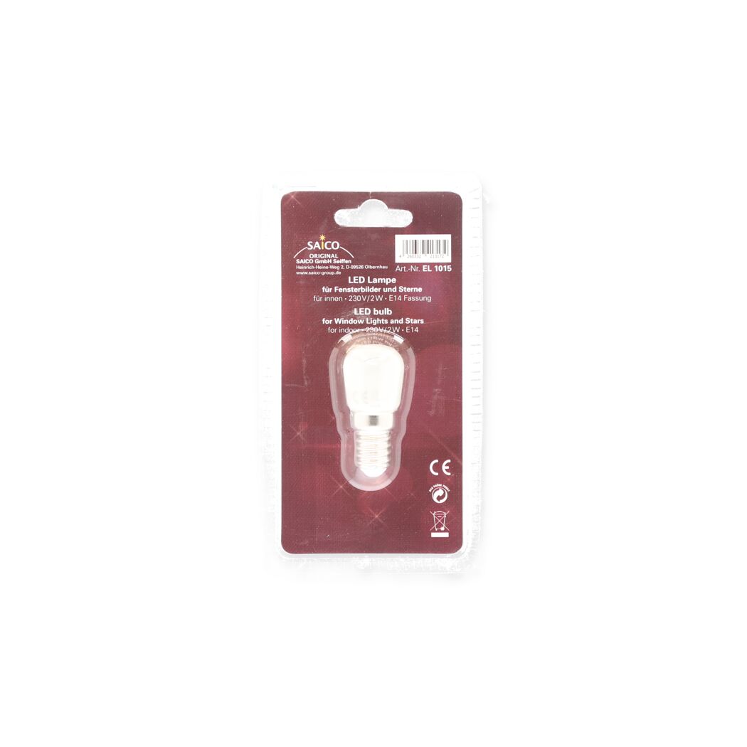 LED-Lampe für Fensterbilder und Sterne, 2 W, E14